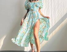 Сукня- міді  з квітковим принтом Сукня- міді  з квітковим принтом | PUSHKA SHOP