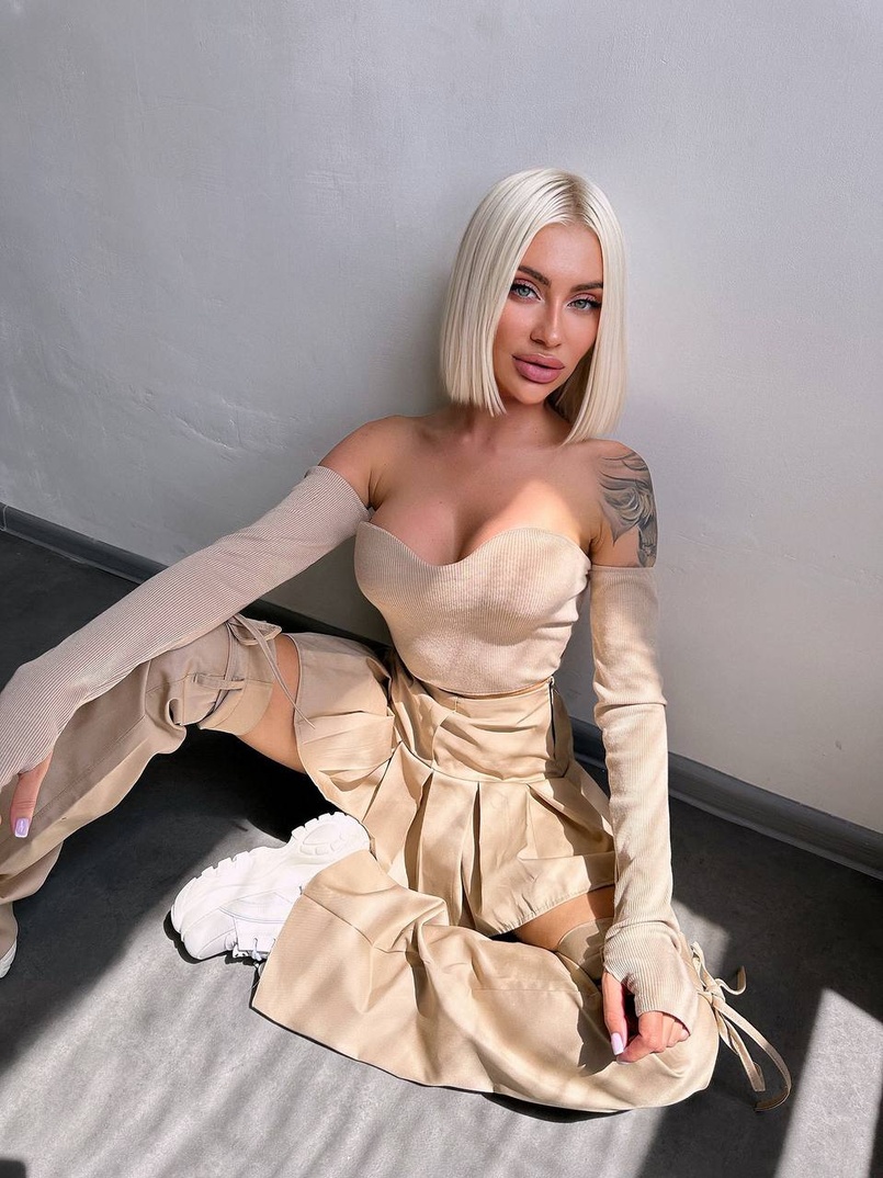 Комплект: спідниця з гетрами + топ | PUSHKA SHOP