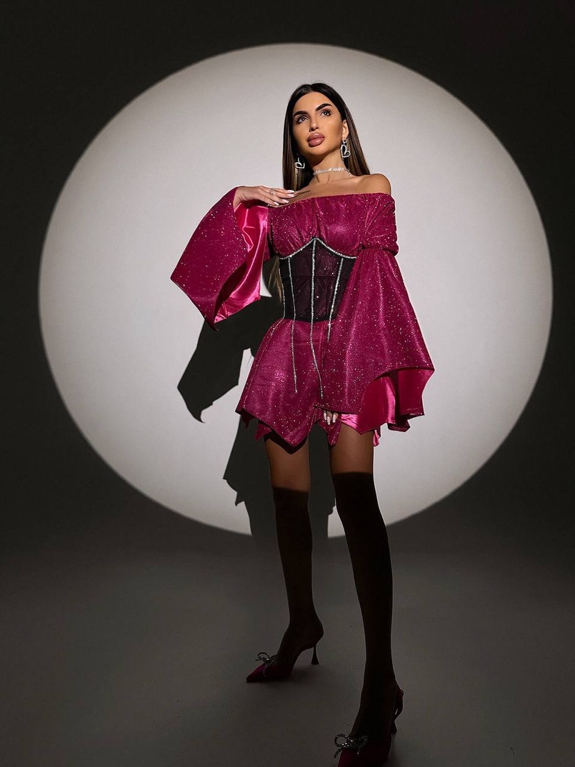 Сяючий комплект: сукня + корсет   Сяючий комплект: сукня + корсет   | PUSHKA SHOP