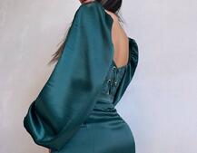 Атласний  комплект: корсет + спідниця декорована бахромою зі страз Атласний  комплект: корсет + спідниця декорована бахромою зі страз | PUSHKA SHOP