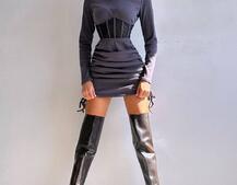 Сукня-міні  з елементами корсету  Довжину спідниці можна регулювати  Сукня-міні  з елементами корсету  Довжину спідниці можна регулювати  | PUSHKA SHOP