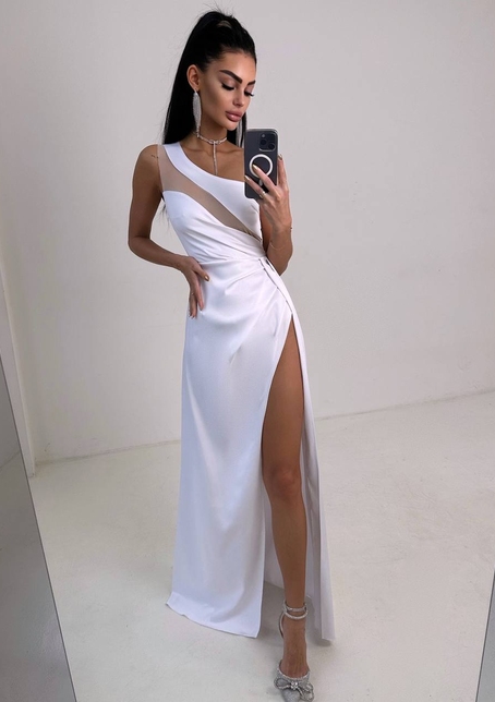 Атласна сукня максі  | PUSHKA SHOP