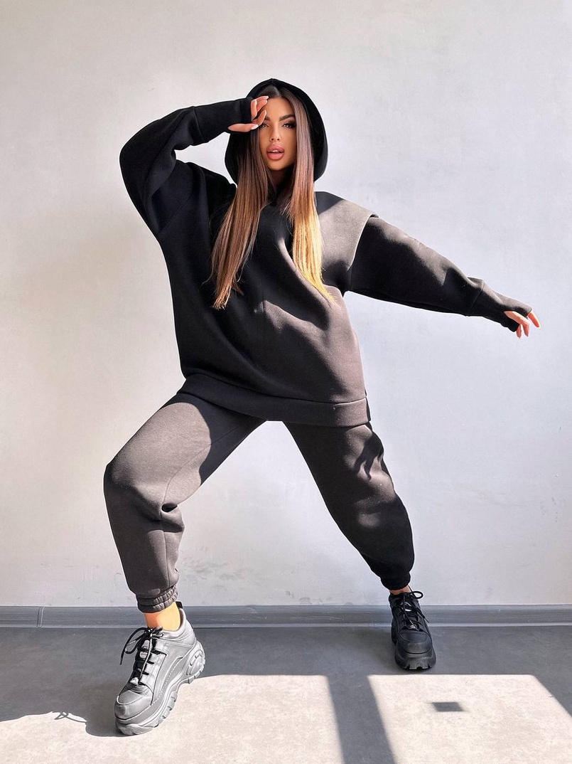 Теплий комплект: худі + спортивні штани Теплий комплект: худі + спортивні штани | PUSHKA SHOP