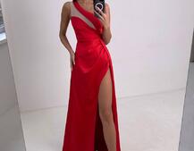 Атласна сукня максі  | PUSHKA SHOP