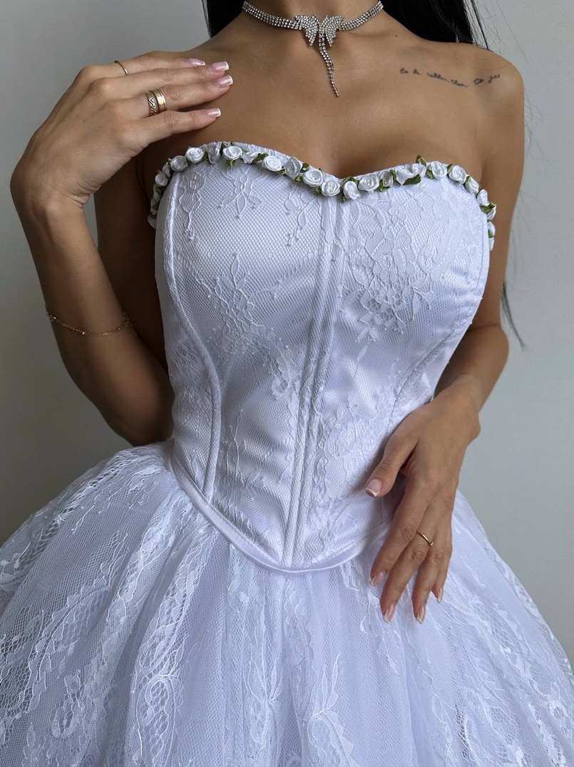 Романтичний комплект із корсета та мереживної спідниці ✨ | PUSHKA SHOP