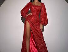 Сяючий комплект: корсет + спідниця  максі з драпіруванням Сяючий комплект: корсет + спідниця  максі з драпіруванням | PUSHKA SHOP