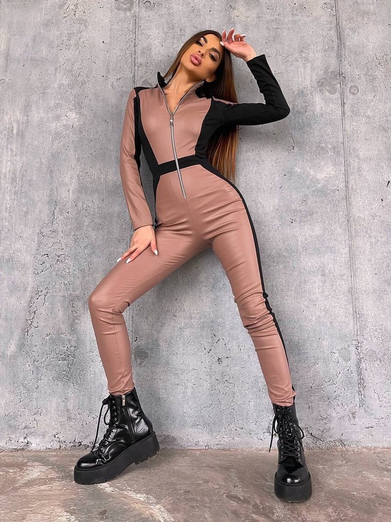 Комбінезон з еко-шкіри  Комбінезон з еко-шкіри  | PUSHKA SHOP