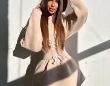 Тепле приталене худі з капюшоном на флісі + корсет на шнурівці Можна носити з корсетом та без Тепле приталене худі з капюшоном на флісі + корсет на шнурівці Можна носити з корсетом та без | PUSHKA SHOP