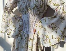 Сукня асиметричного крою з розкльошеними рукавами + корсет декорований стразами Ручна робота Сукня асиметричного крою з розкльошеними рукавами + корсет декорований стразами Ручна робота | PUSHKA SHOP