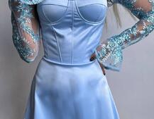 Атласна корсетна сукня-бюстьє + мереживне болеро Атласна корсетна сукня-бюстьє + мереживне болеро | PUSHKA SHOP