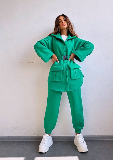 Комплект: тепла сорочка на кнопках + джоггери | PUSHKA SHOP