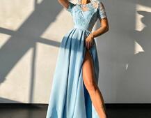 Сукня максі з мереживом  | PUSHKA SHOP