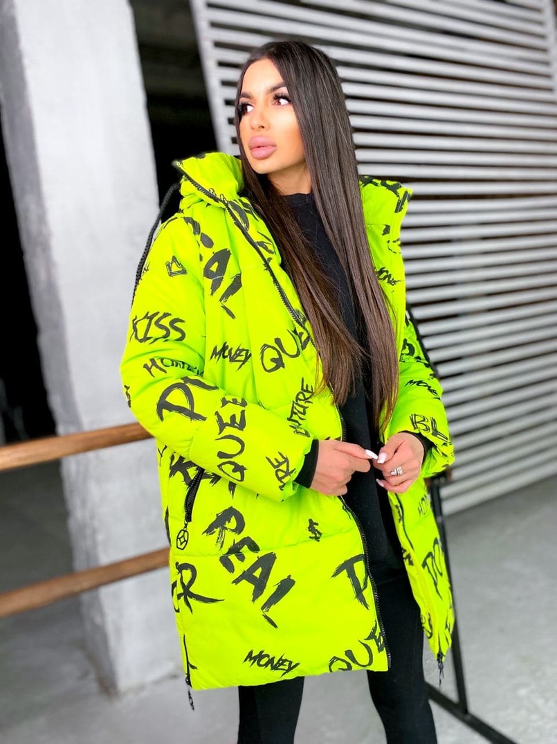 Тёплая куртка с креативным принтом❄️ Тёплая куртка с креативным принтом❄️ | PUSHKA SHOP