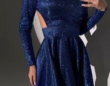 Блискуча сукня з відкритою  спинкою Блискуча сукня з відкритою  спинкою | PUSHKA SHOP