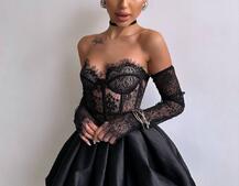 Комплект : мереживний корсет  з чашечками+ спідниця балон  | PUSHKA SHOP