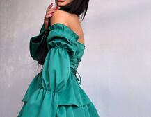 Сукня з чокером  | PUSHKA SHOP