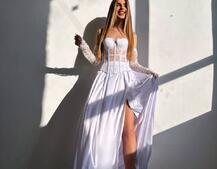 Комплект : мереживий корсет   + спідниця максі | PUSHKA SHOP