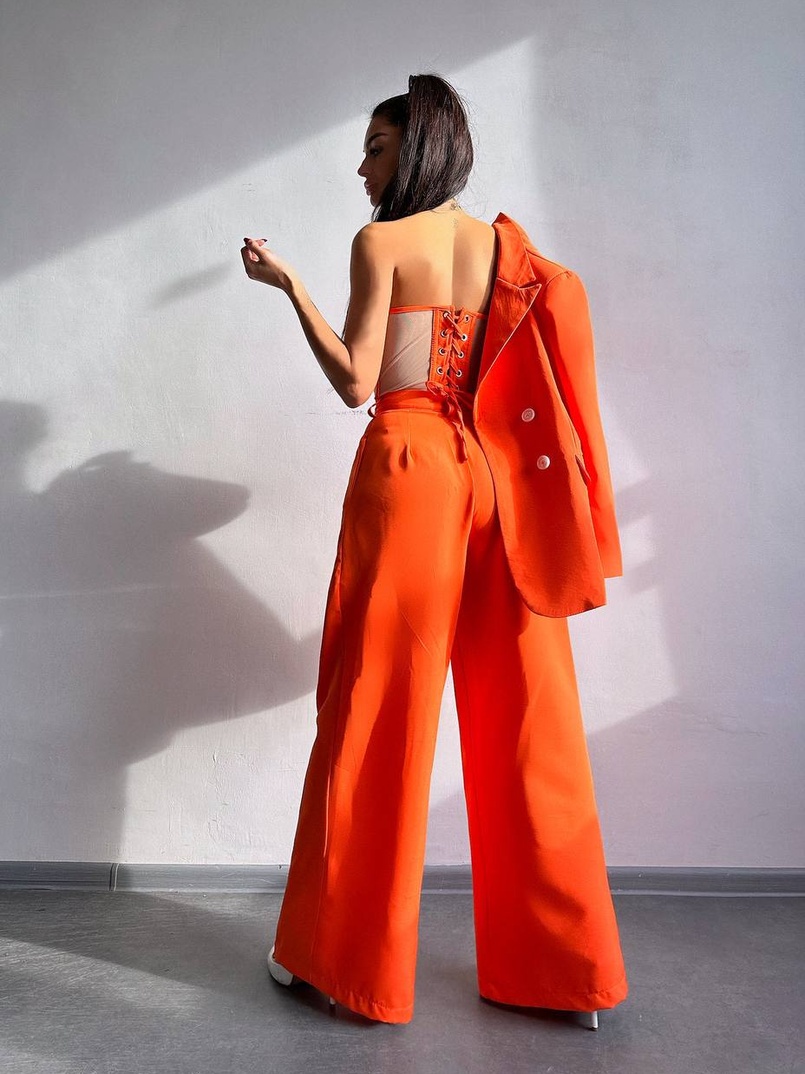 Костюм:  піджак на підкладці, штани+ корсет Костюм:  піджак на підкладці, штани+ корсет | PUSHKA SHOP