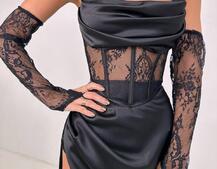 Комплект: корсет+ рукавички + спідниця максі Комплект: корсет+ рукавички + спідниця максі | PUSHKA SHOP