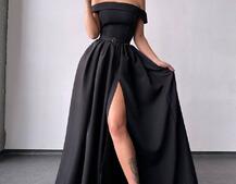 Сукня максі з відкритими плечима  | PUSHKA SHOP