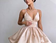 Шовкова сукня з пишною спідницею та шнурівкою на спинці | PUSHKA SHOP