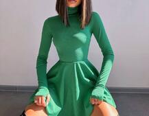 Сукня міні зі спідницею-сонцем  | PUSHKA SHOP