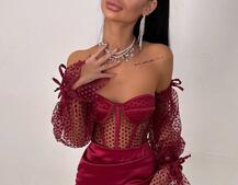 Улюблений комплект в новому виконанні: корсет бюстьє з об’ємними рукавами + спідниця міні Улюблений комплект в новому виконанні: корсет бюстьє з об’ємними рукавами + спідниця міні | PUSHKA SHOP