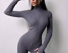 Облягаючий трикотажний комбінезон  Облягаючий трикотажний комбінезон  | PUSHKA SHOP