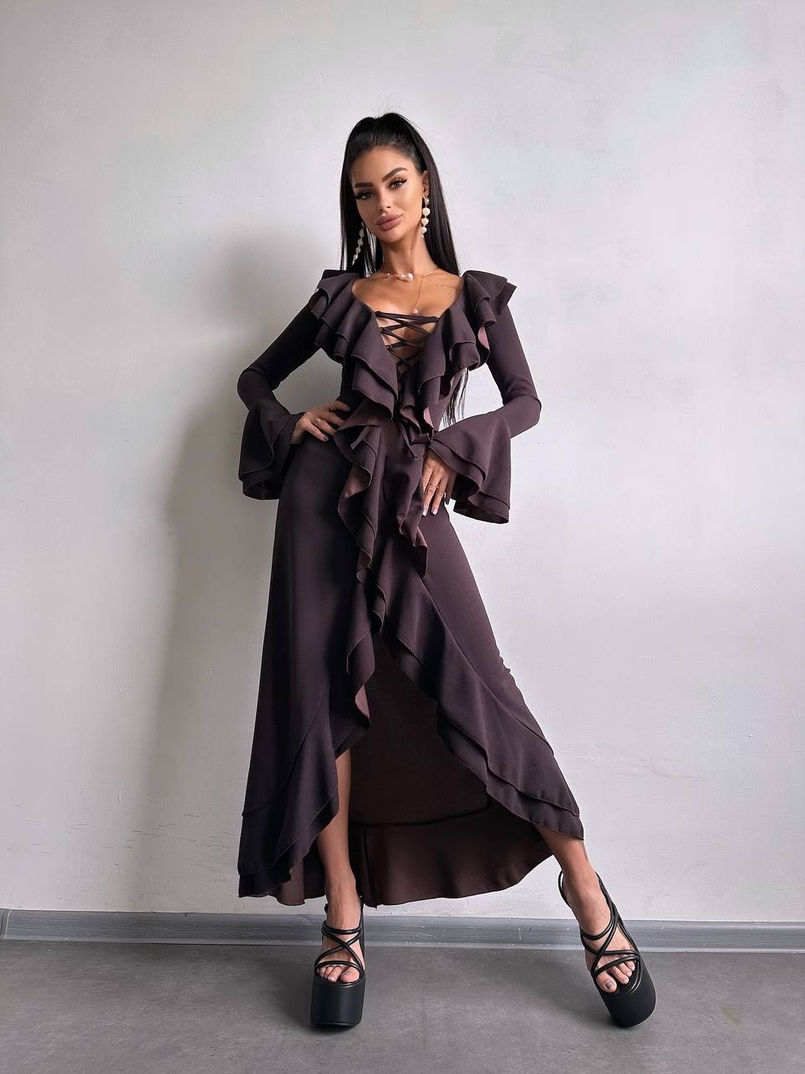 Сукня з воланами  Сукня з воланами  | PUSHKA SHOP