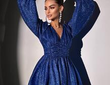 Сукня із пишною подвійною спідницею та драпіруванням Сукня із пишною подвійною спідницею та драпіруванням | PUSHKA SHOP