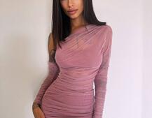 Міні сукня з драпіруванням   | PUSHKA SHOP