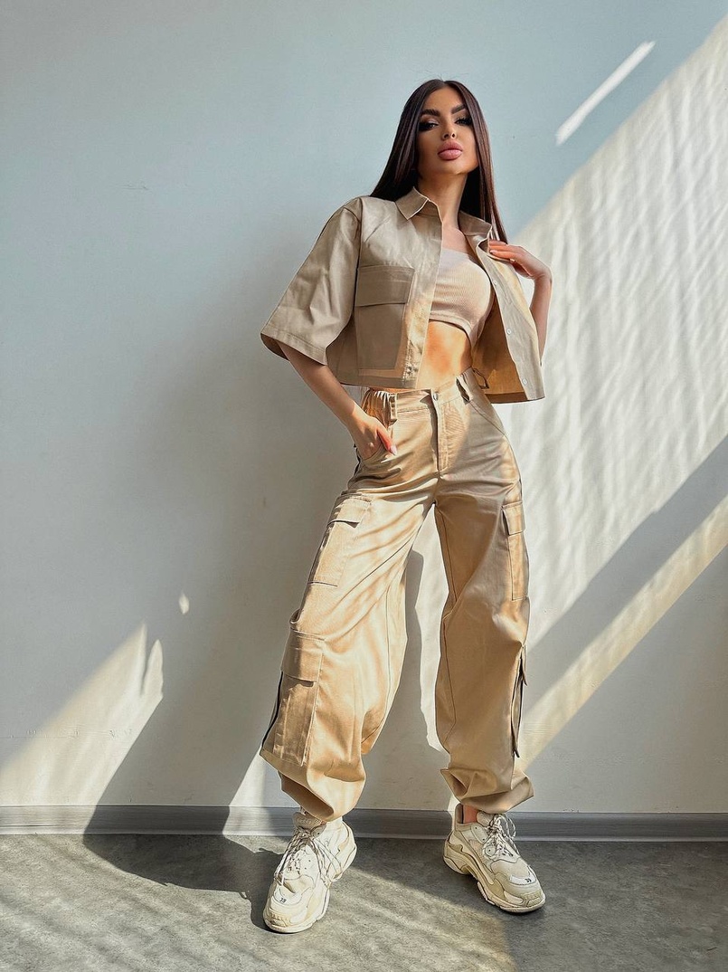 Комплект:  сорочка та штани карго Комплект:  сорочка та штани карго | PUSHKA SHOP