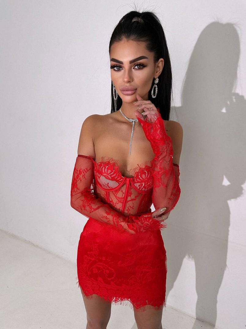 Мереживний комплект: корсет + спідниця   Мереживний комплект: корсет + спідниця   | PUSHKA SHOP