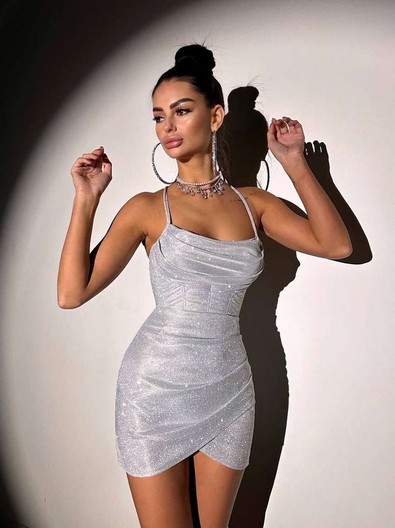 Сяючий комплект: корсет + спідниця міні з драпіруванням Сяючий комплект: корсет + спідниця міні з драпіруванням | PUSHKA SHOP