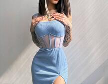 Сукня-міді  з елементами корсету   Сукня-міді  з елементами корсету   | PUSHKA SHOP