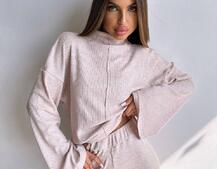 Трикотажний базовий комплект: світшот + штани  Трикотажний базовий комплект: світшот + штани  | PUSHKA SHOP