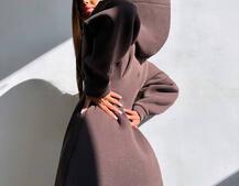 Тепле приталене худі з капюшоном на флісі + корсет на шнурівці Можна носити з корсетом та без | PUSHKA SHOP