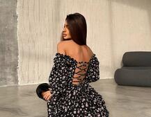 Сукня з воланами та шнурівкою  по спинці Сукня з воланами та шнурівкою  по спинці | PUSHKA SHOP