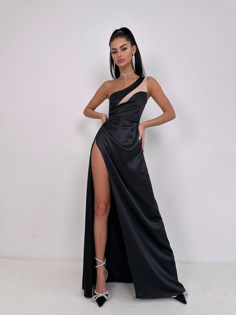 Атласна сукня максі  | PUSHKA SHOP