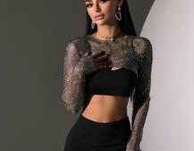 Комплект: сяючий топ + штани Комплект: сяючий топ + штани | PUSHKA SHOP