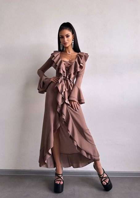 Сукня з воланами  | PUSHKA SHOP