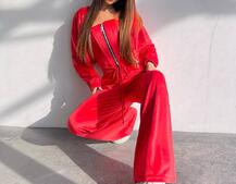 Велюровий комплект трійка: кофта + корсет на блискавці+ штани Велюровий комплект трійка: кофта + корсет на блискавці+ штани | PUSHKA SHOP