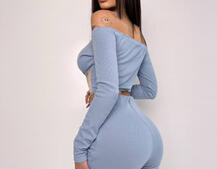 Комплект : штани кльош і топ з елементами корсету  Комплект : штани кльош і топ з елементами корсету  | PUSHKA SHOP