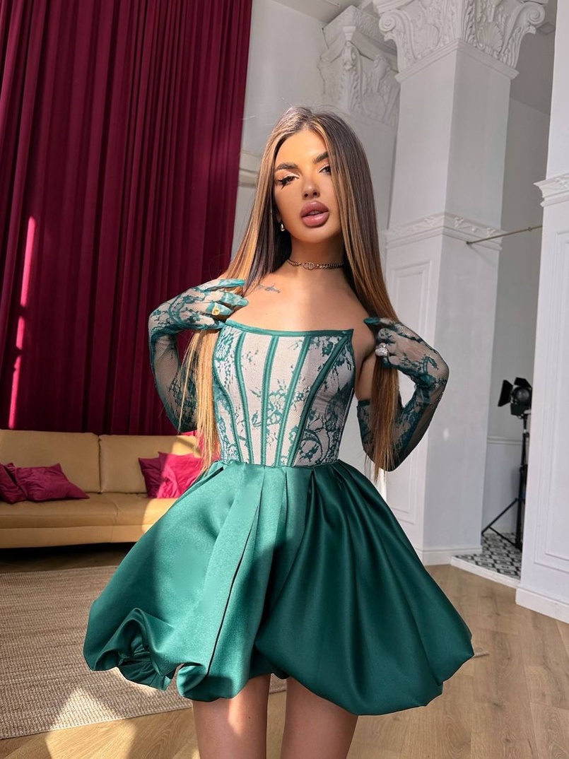 Комплект : мереживний корсет з рукавичками + спідниця балон Комплект : мереживний корсет з рукавичками + спідниця балон | PUSHKA SHOP