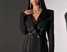 Сукня-піджак, декорована стразами Ручна робота Сукня-піджак, декорована стразами Ручна робота | PUSHKA SHOP