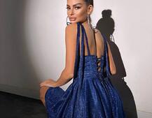 Блискуча корсетна сукня з пишною подвійною спідницею | PUSHKA SHOP