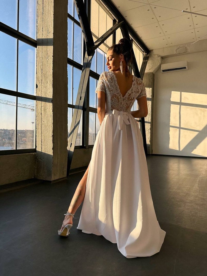 Сукня максі з мереживом  Сукня максі з мереживом  | PUSHKA SHOP