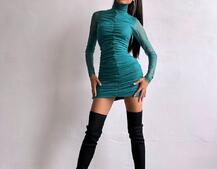 Сукня міні з драпіруванням  Сукня міні з драпіруванням  | PUSHKA SHOP