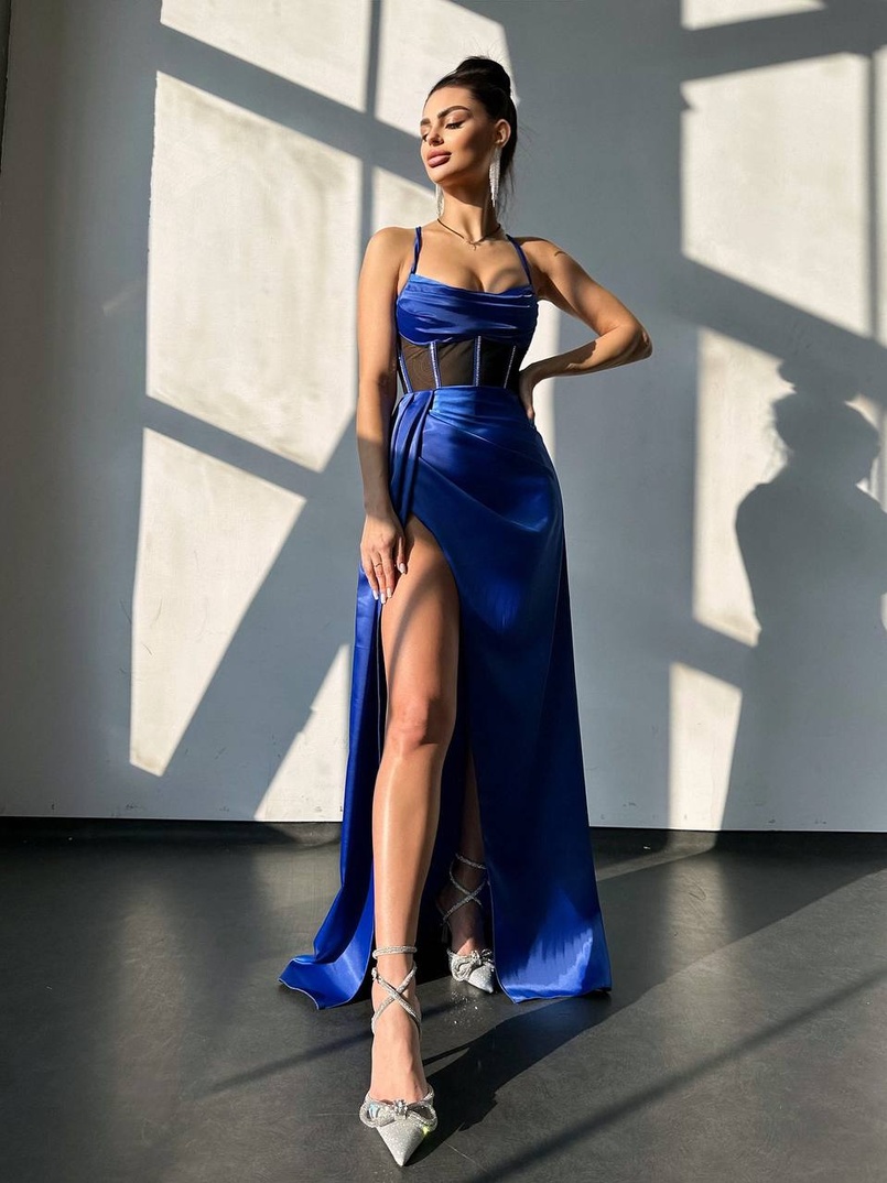 Комплект: корсет, декорований стразами + спідниця максі з драпіруванням  Комплект: корсет, декорований стразами + спідниця максі з драпіруванням  | PUSHKA SHOP