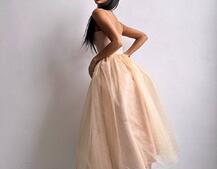 Сукня міді із чашечками з пишною спідницею | PUSHKA SHOP